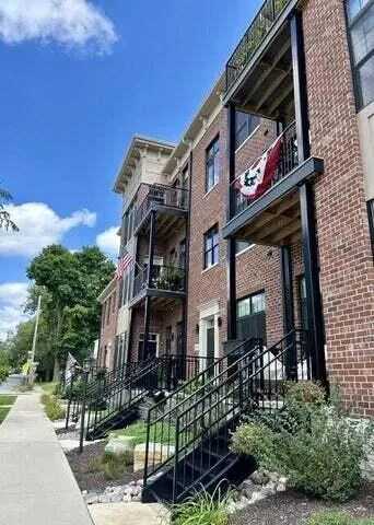 a sign on the side of a building