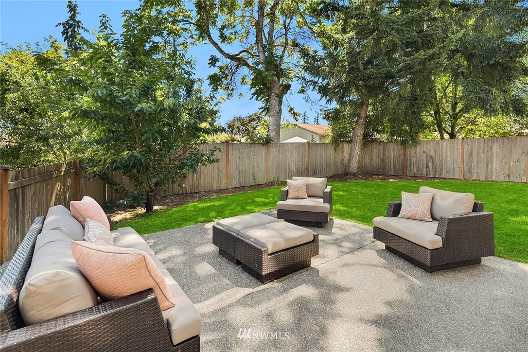 5115 Northeast 6th Place Renton, WA 98059 - Photo 24 of 26 a view of patio with couches and a fire pit