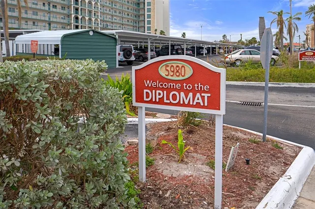 a sign on the side of a building