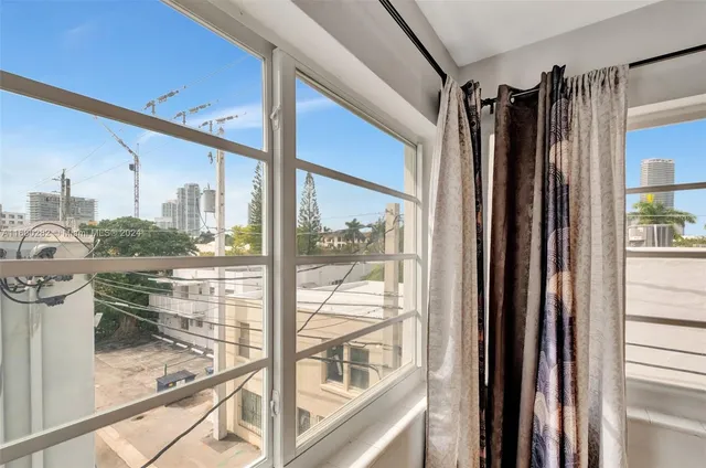 a view of a garden with plants