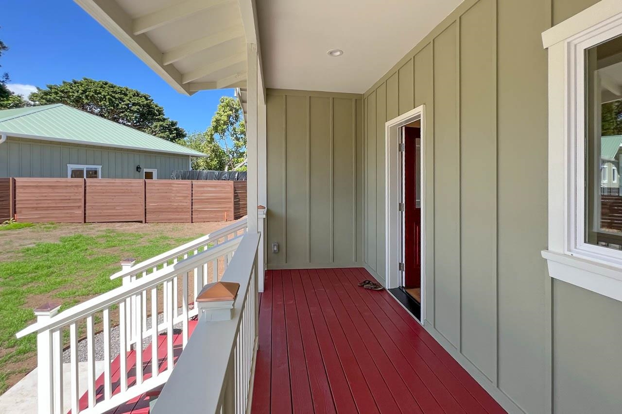 2728 Kaupakalua Road, Unit B Haiku, HI 96708 - Photo 24 of 29 a view of backyard with garden and deck