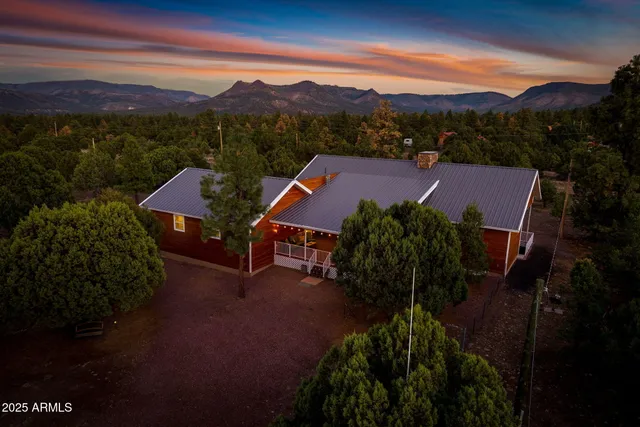 a view of a city with mountains in the background