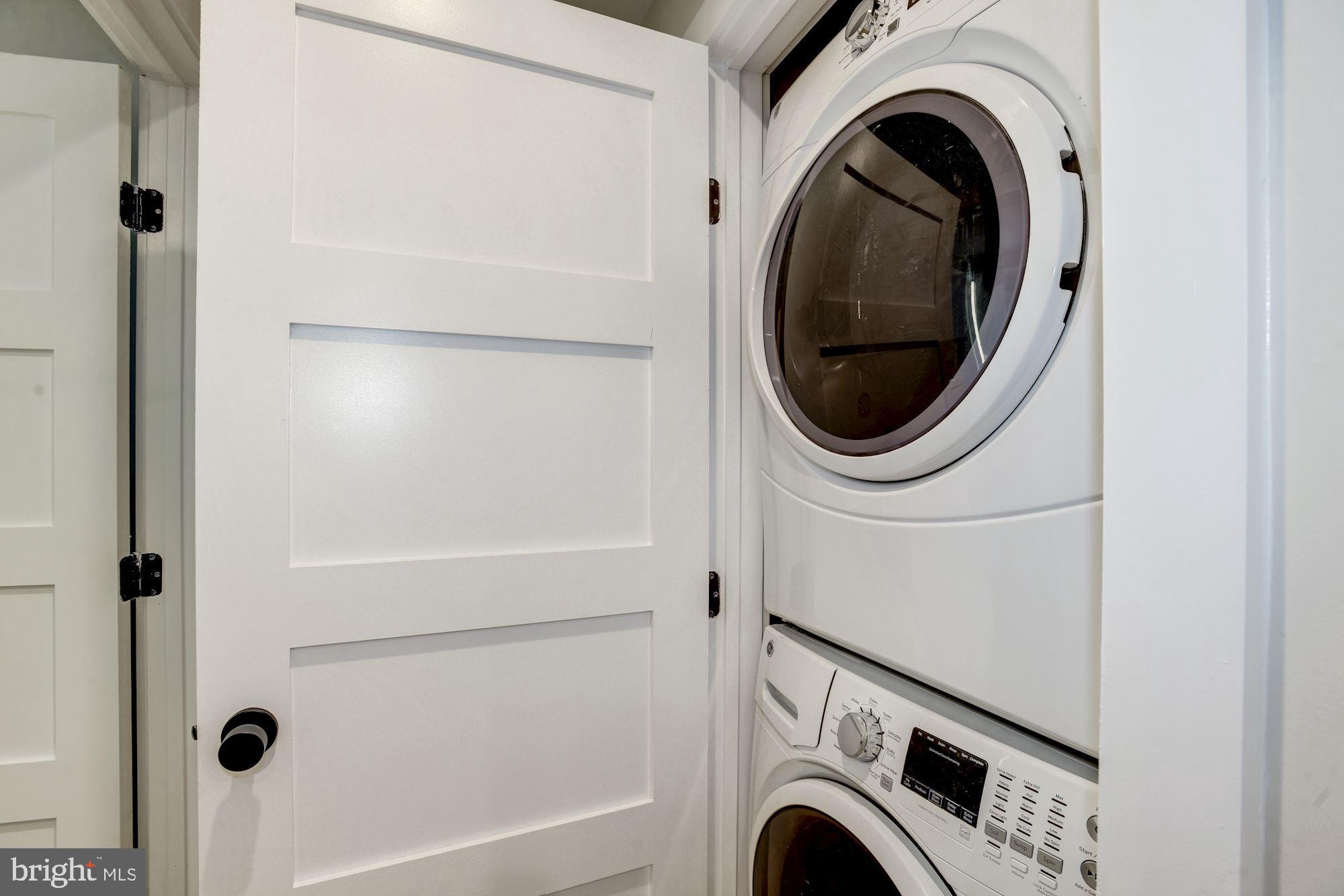 1747 T Street Northwest, Unit 1 Washington, DC 20009 - Photo 15 of 18 Full Size Stacked Washer & Dryer