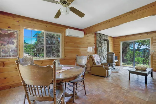 a living room with a couch and a flat screen tv