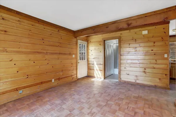 an aerial view of residential house and outdoor space