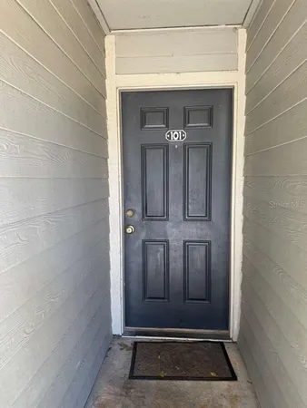 a view of front door