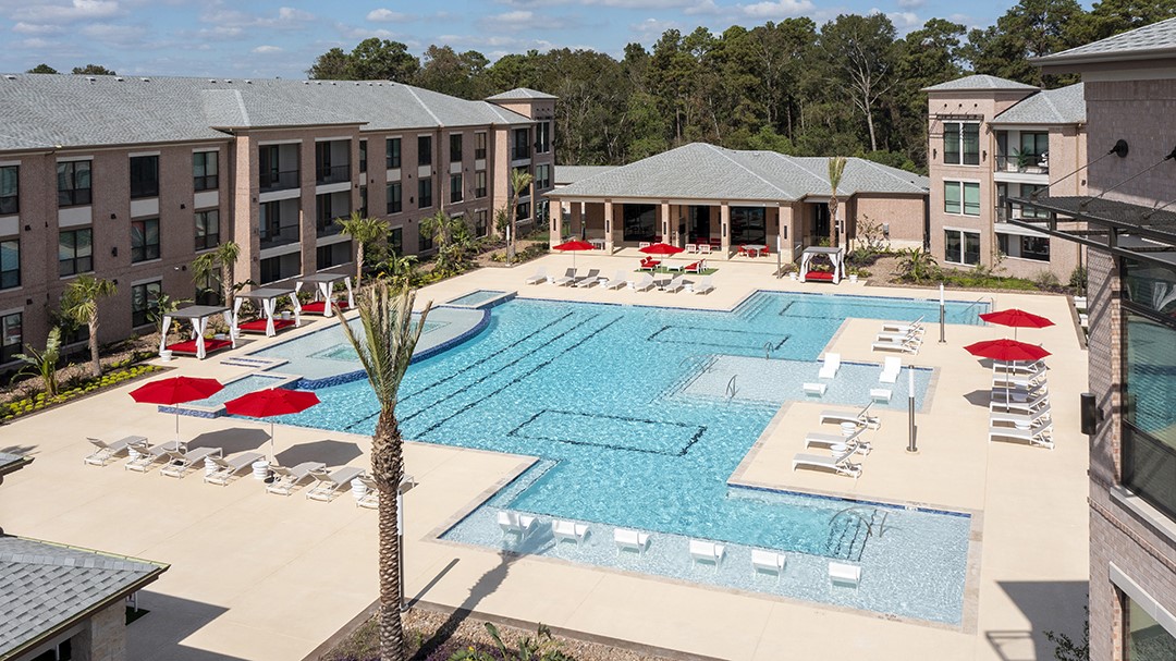 30020 Creekside Ter Drive, Unit 8203 Spring, TX 77386 - Photo 27 of 29 an aerial view of a house
