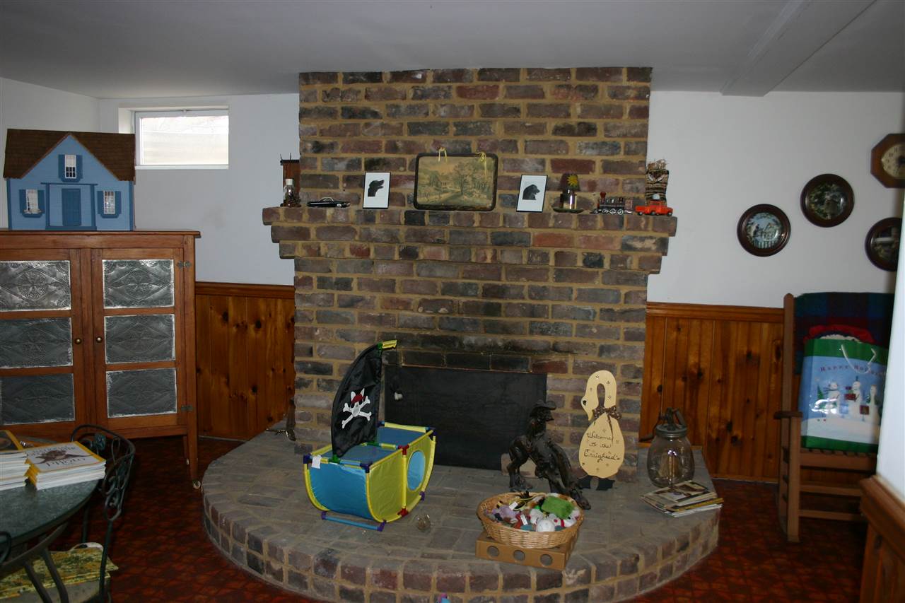 86 Fadley Road Weyers Cave, VA 24486 - Photo 20 of 21 a dining room with fireplace furniture and rug