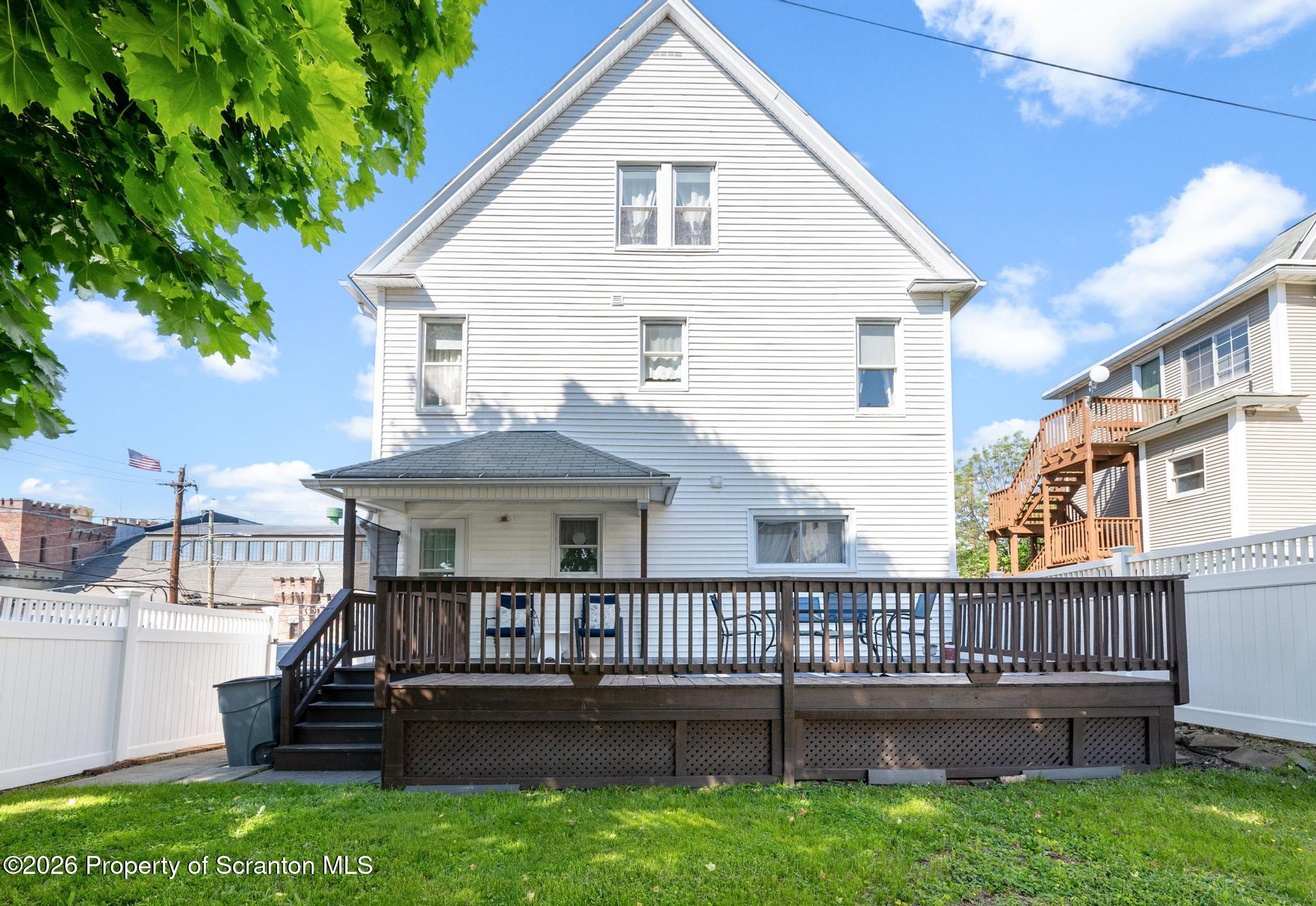 616 Myrtle Street Scranton, PA 18510 - Photo 65 of 65 a view of a house with a deck