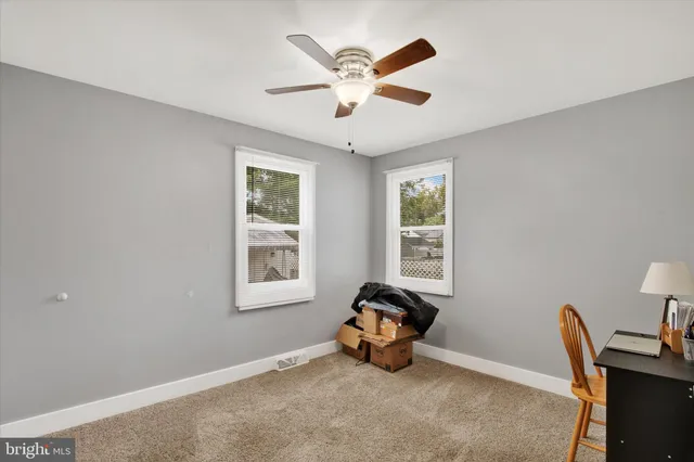 a view of a livingroom with a window