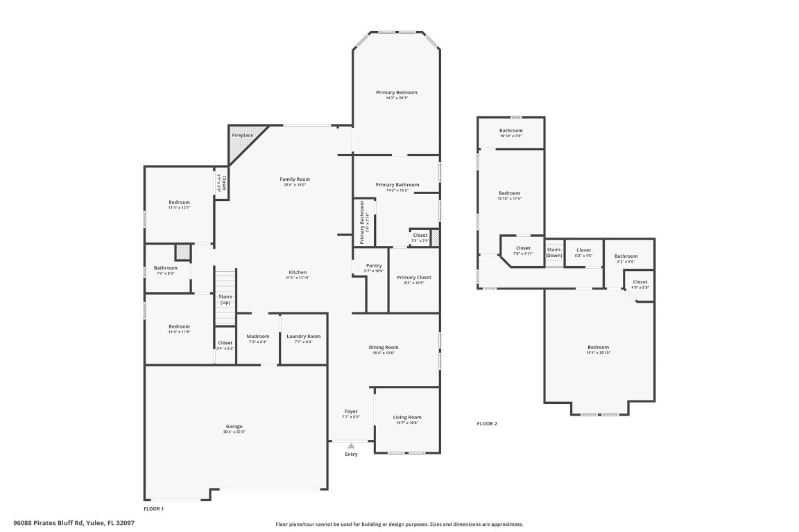 96088 Pirates Bluff Road Yulee, FL 32097 - Photo 25 of 25 a picture of floor plan