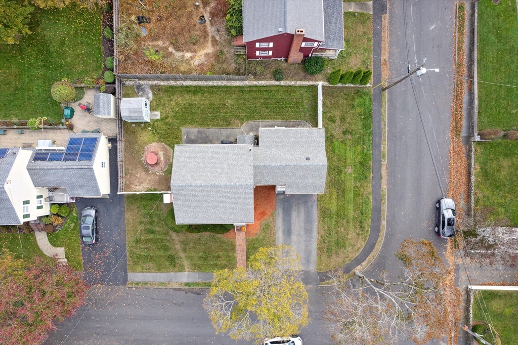 9 Pershing Road Salem, MA 01970 - Photo 36 of 42 an aerial view of a house with a yard basket ball court and outdoor seating
