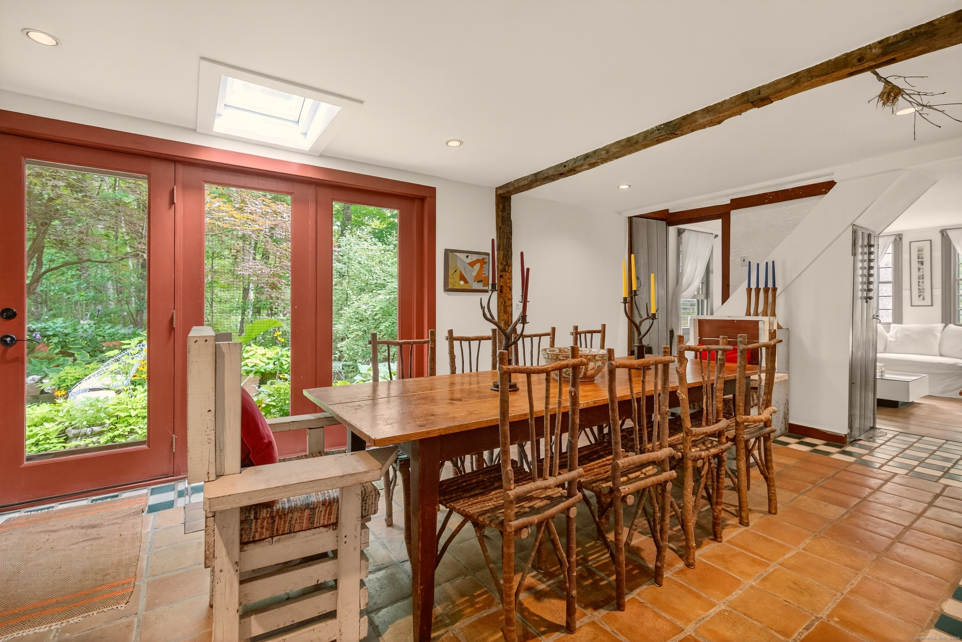 50 Southbury Road Roxbury, CT 06783 - Photo 12 of 31 a view of a dining room with furniture window and outside view