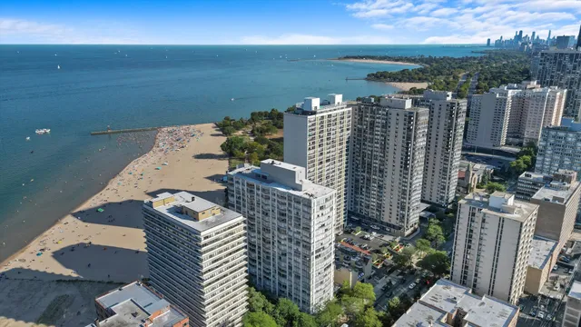 an aerial view of a city