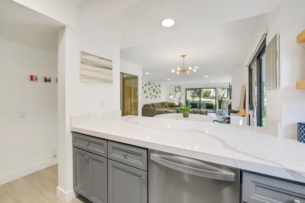 a view of a living room and a window