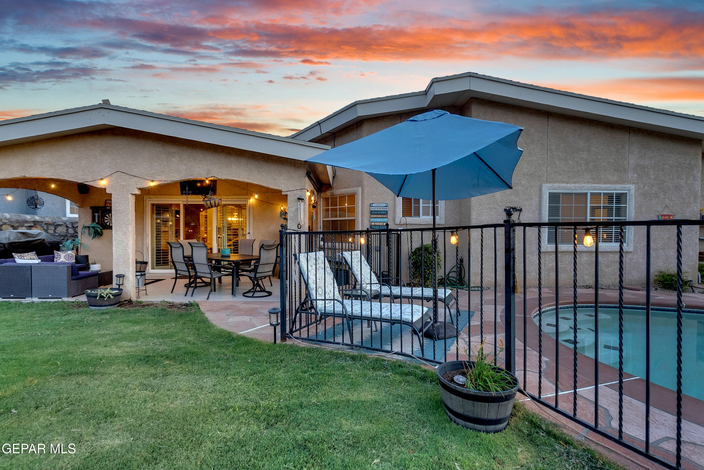 6531 Brook Ridge Circle El Paso, TX 79912 - Photo 59 of 73 a view of a house with backyard and porch