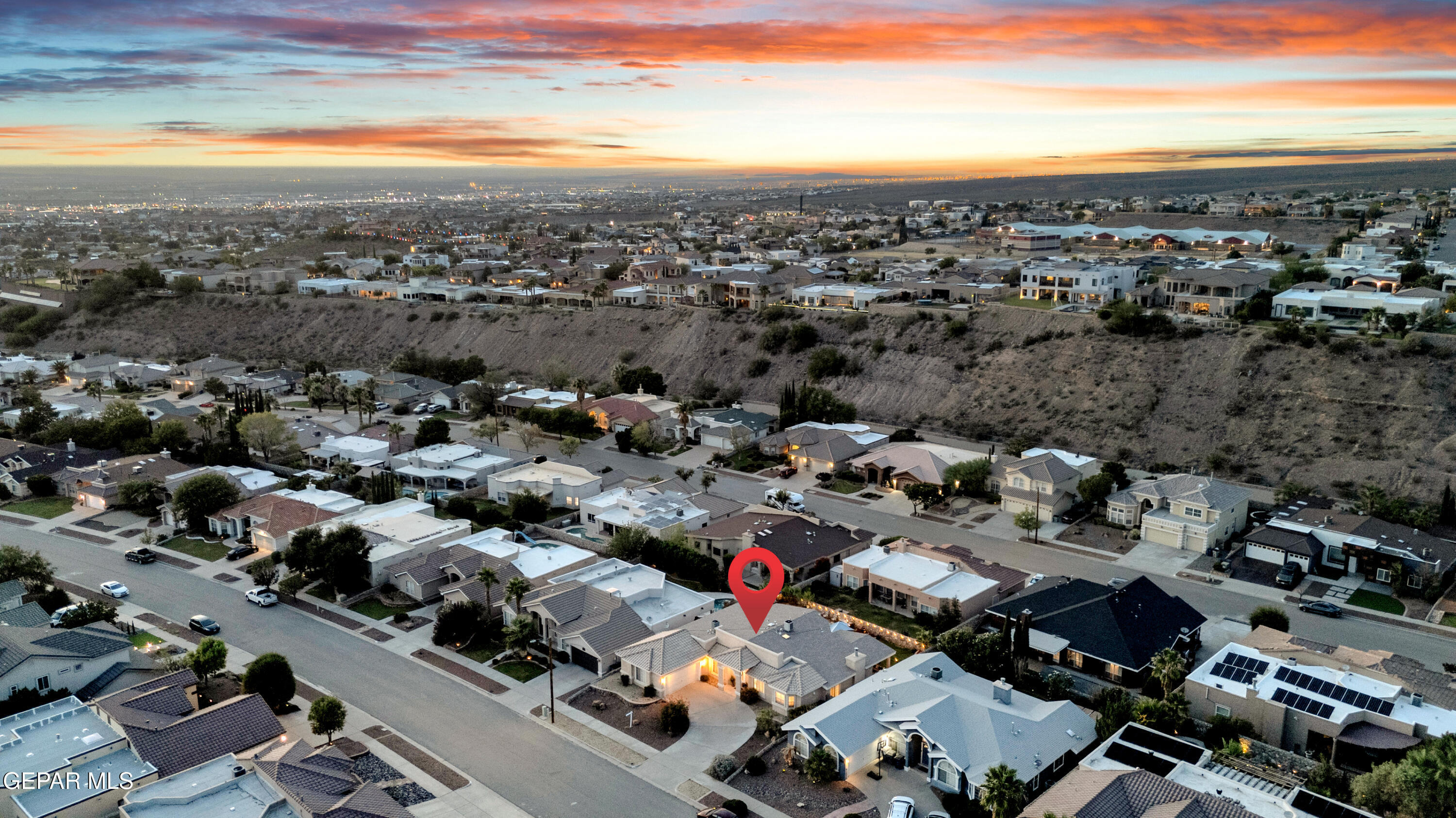 6531 Brook Ridge Circle El Paso, TX 79912 - Photo 70 of 73 an aerial view of a city