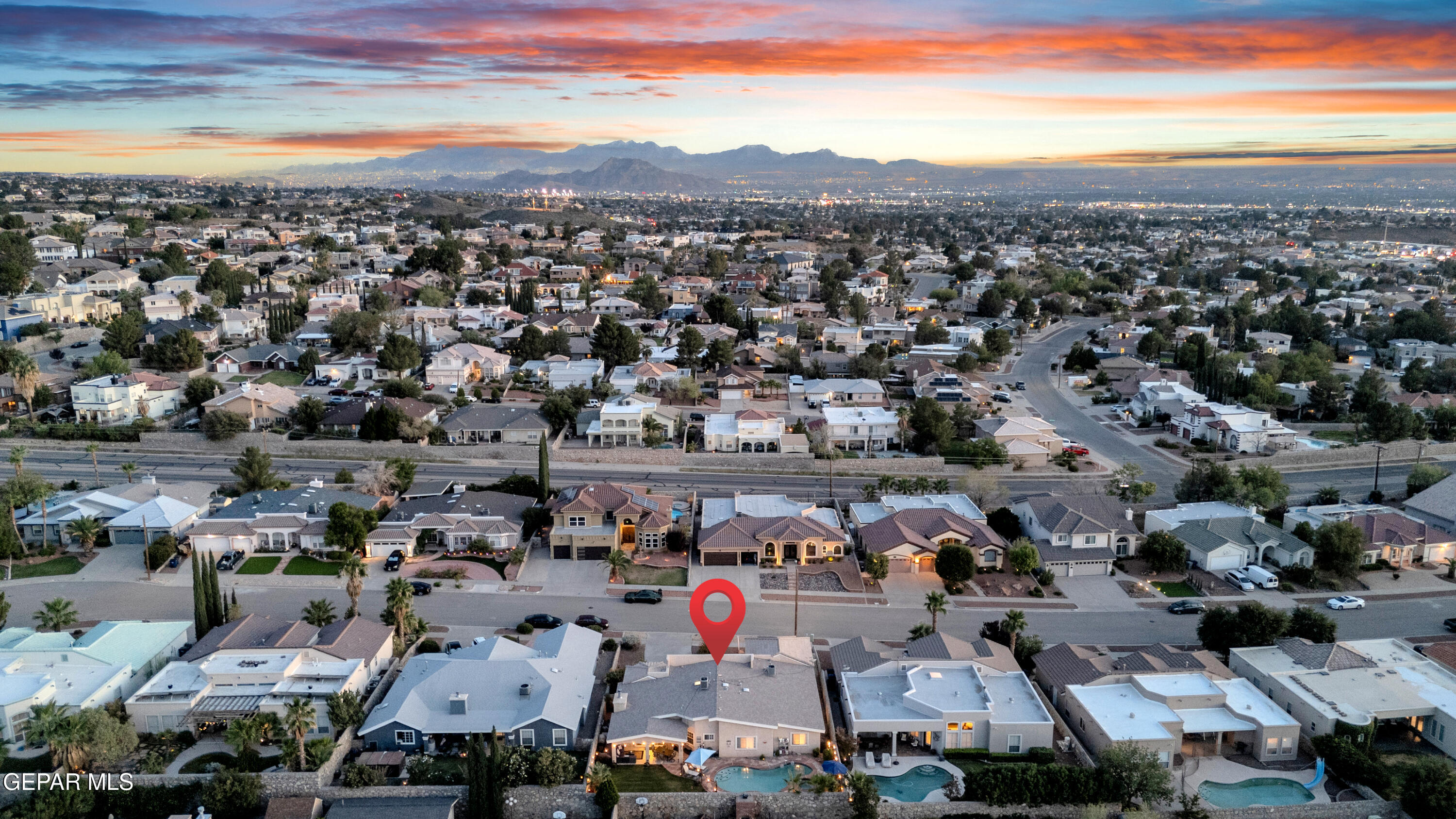 6531 Brook Ridge Circle El Paso, TX 79912 - Photo 71 of 73 an aerial view of a city