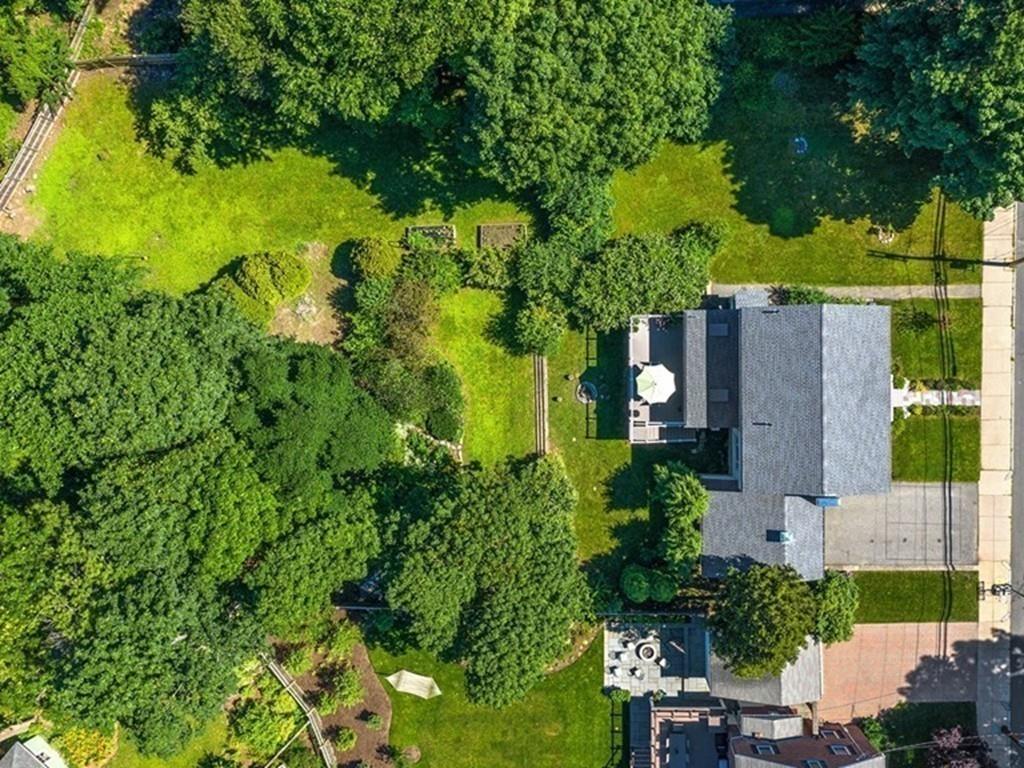 41 Lila Road Boston, MA 02130 - Photo 27 of 39 an aerial view of a house with a yard basket ball court and outdoor seating