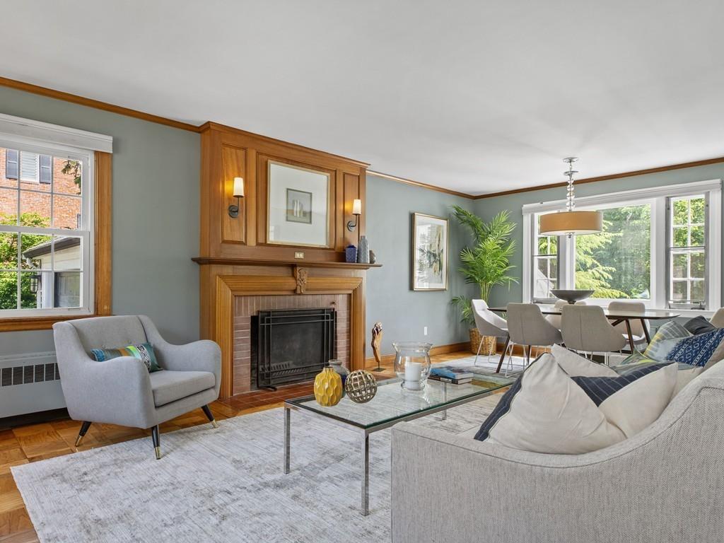 41 Lila Road Boston, MA 02130 - Photo 3 of 39 a living room with furniture and a fireplace