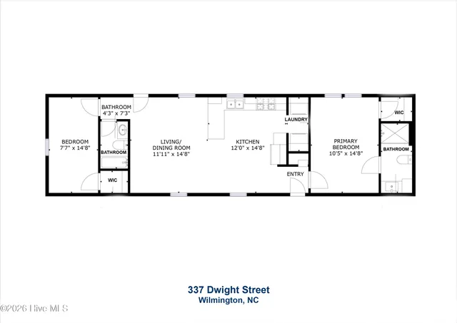 $1,100 | 337 Dwight Street, Holly Ridge, NC 28445