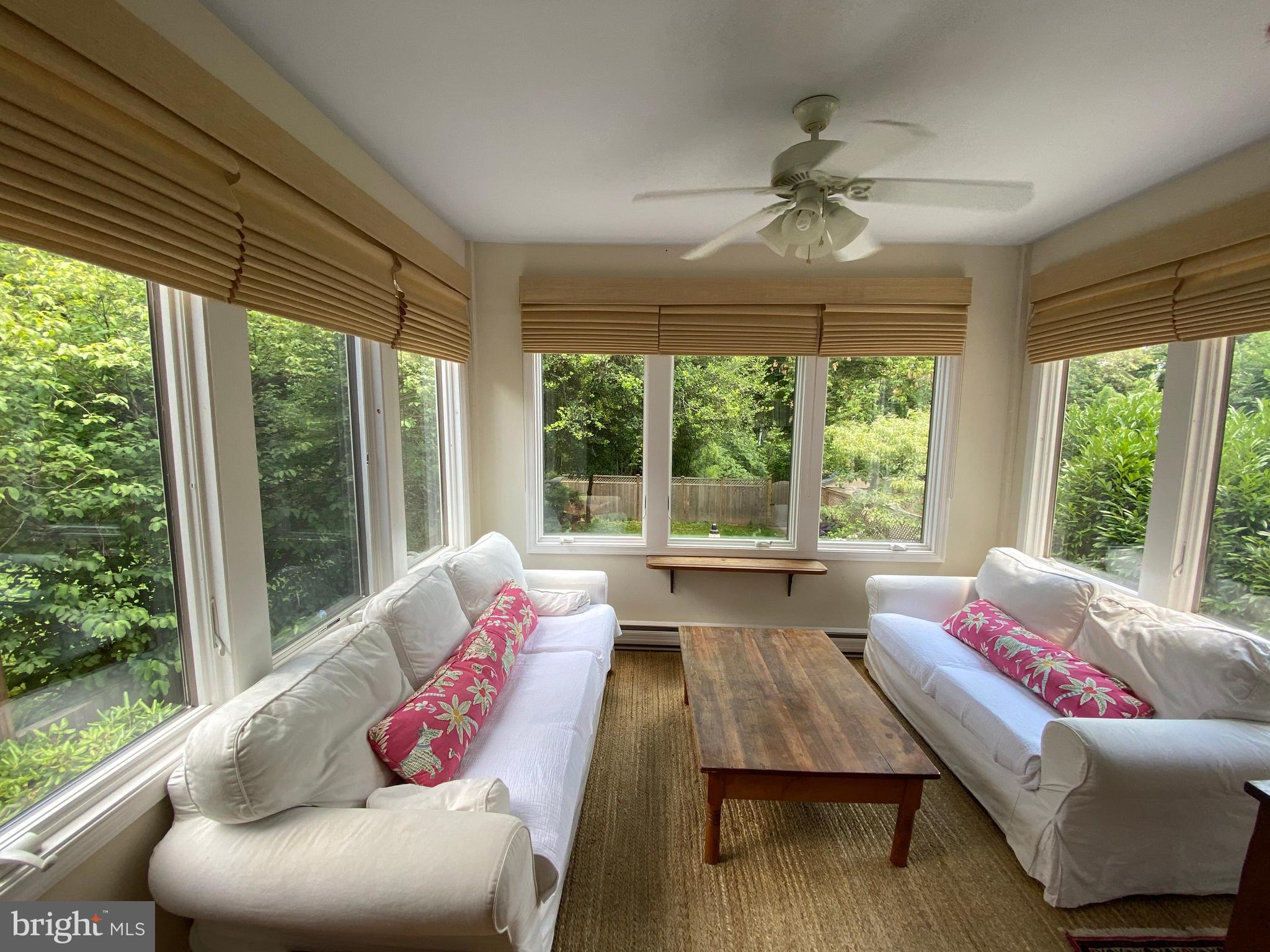 1417 44th Street Northwest Washington, DC 20007 - Photo 6 of 31 Sunroom overlooking private backyard and the park