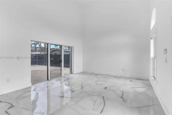 a view of an empty room