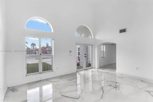 a view of an empty room