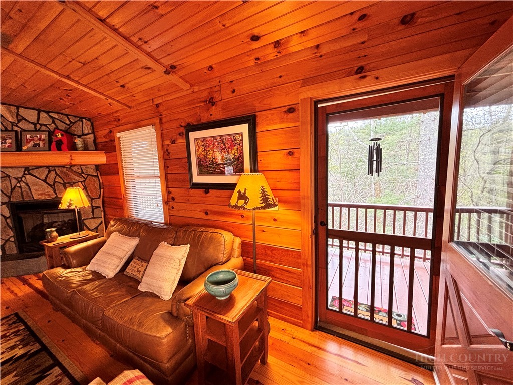 150 Turkey Ridge Crumpler, NC 28617 - Photo 23 of 40 a view of a patio with a table and chairs