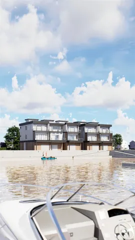 a house view with a garden space