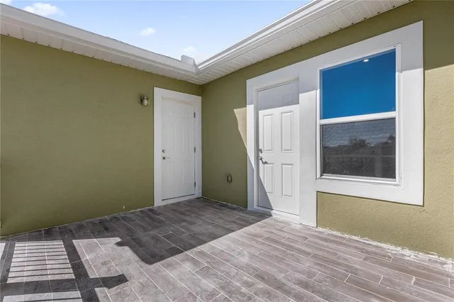 a view of an empty room