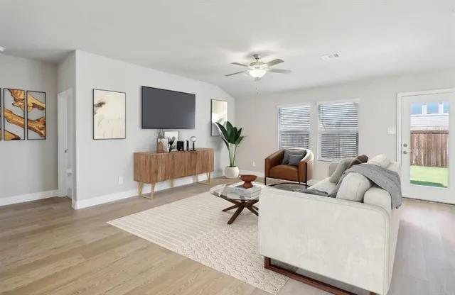 a view of a swimming pool with a lawn chairs