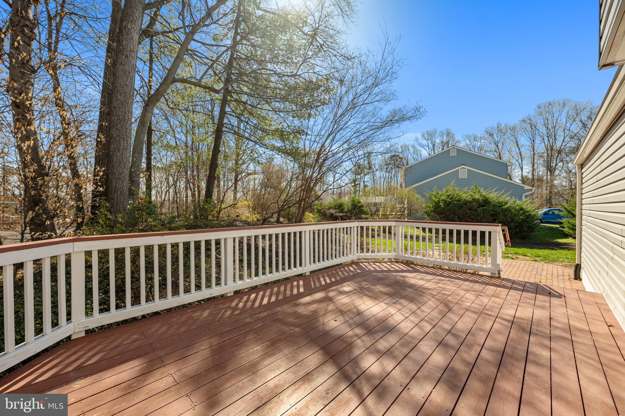 8411 Chillum Court Springfield, VA 22153 - Photo 36 of 44 Wooden Deck Backs to Trees