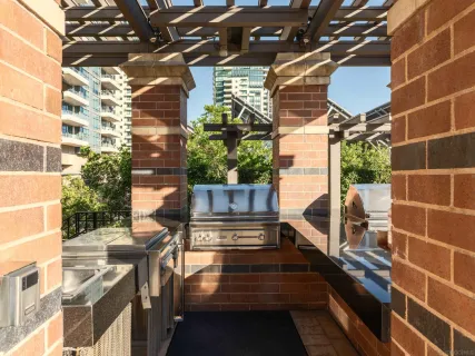 a view of a chairs and table in the patio