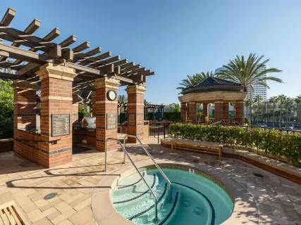 a view of parking garage with cars