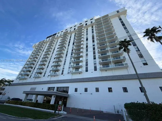 a front view of a building