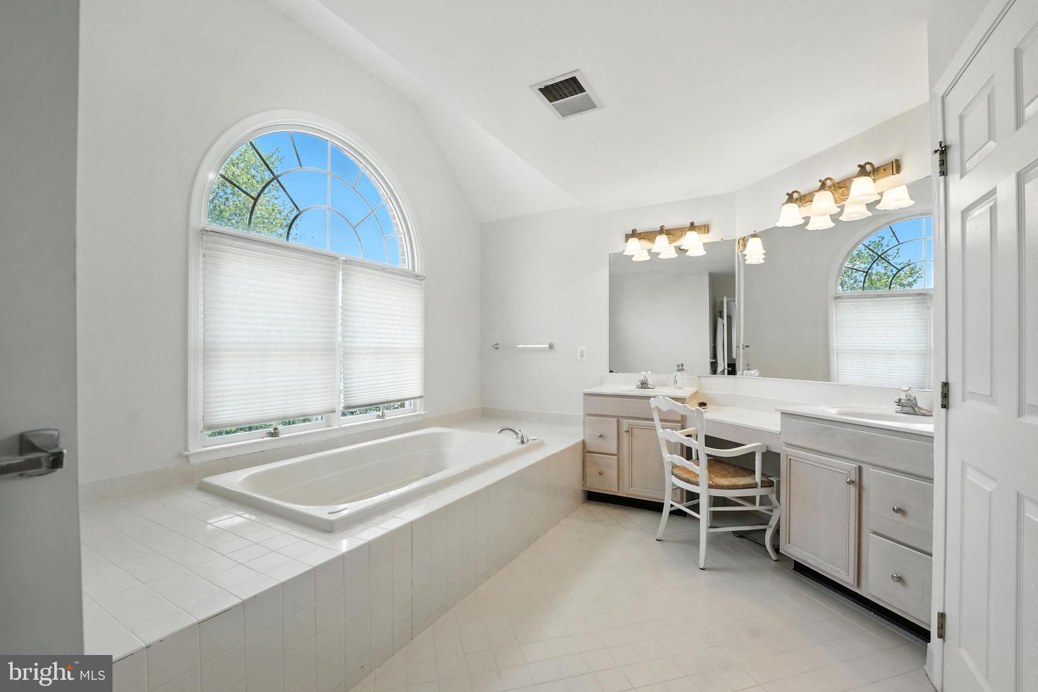 43152 Valiant Drive Chantilly, VA 20152 - Photo 19 of 44 a spacious bathroom with a tub sink and mirror