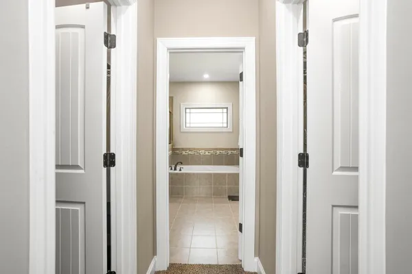 a backyard of a house with seating space