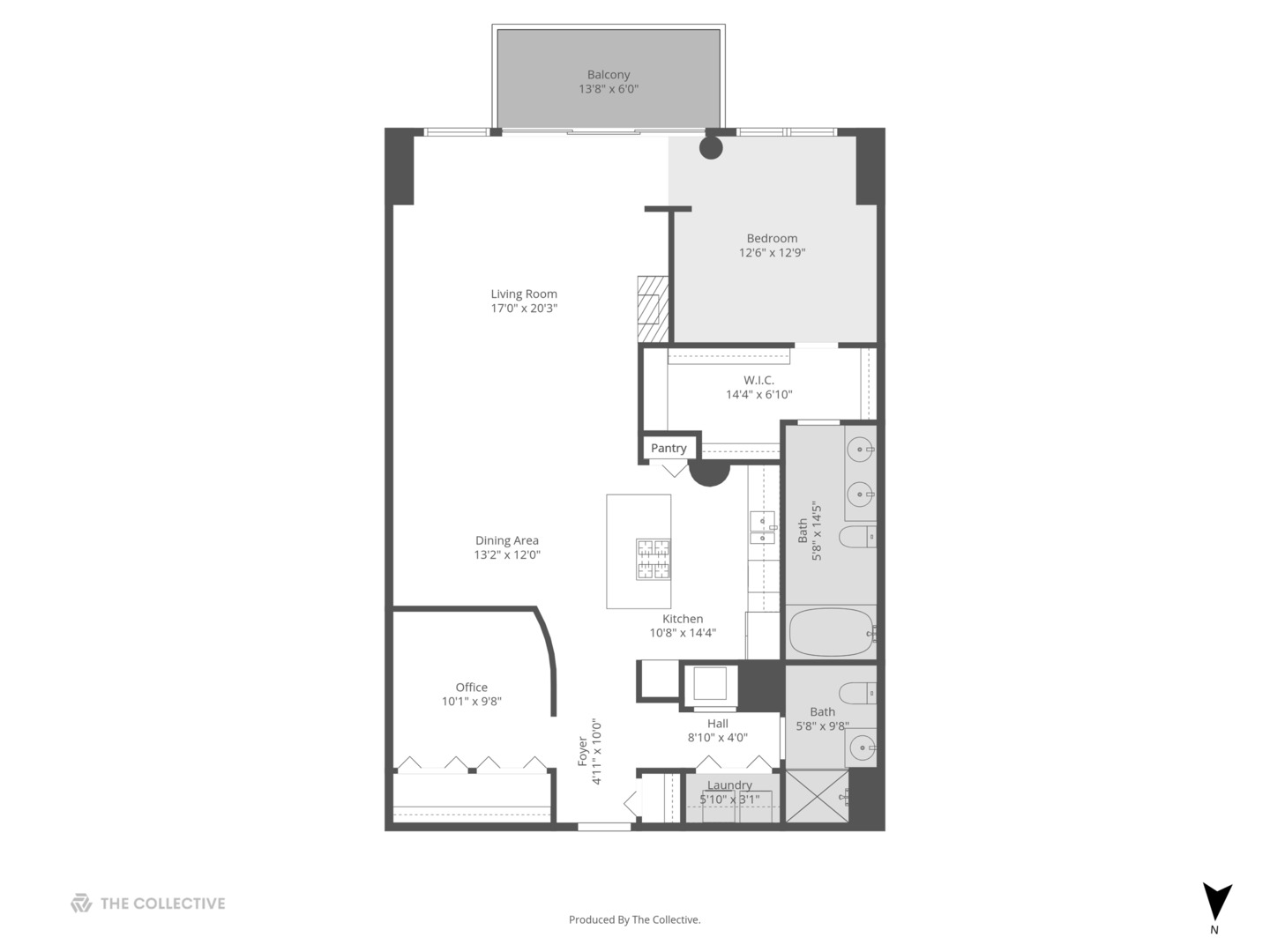 130 South Canal Street, Unit 323 Chicago, IL 60606 - Photo 20 of 26 a picture of a floor plan