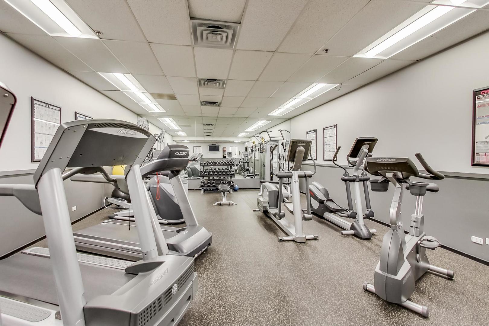 130 South Canal Street, Unit 323 Chicago, IL 60606 - Photo 21 of 26 a view of a room with gym equipment