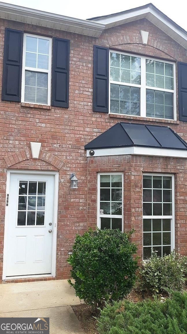 a front view of a house