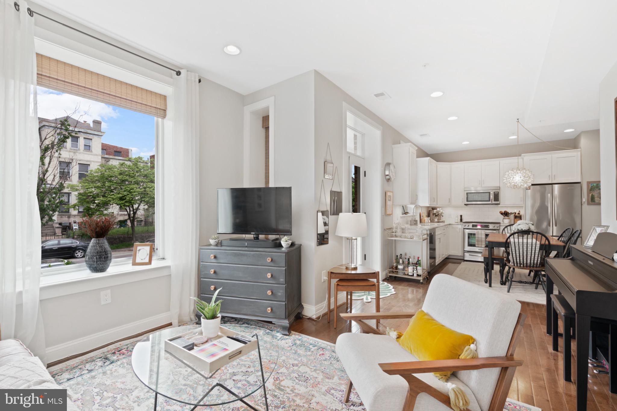 1249 Kenyon Street Northwest, Unit 2 Washington, DC 20010 - Photo 4 of 22 Bright and airy urban living space.