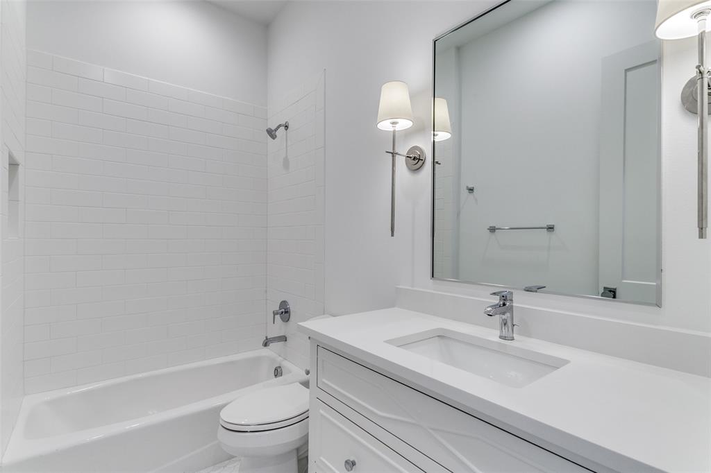 7519 Taos Road Dallas, TX 75209 - Photo 30 of 40 Full bathroom featuring shower / tub combination and vanity