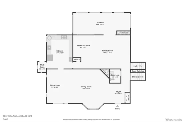 $1,300,000 | 12000 West 29th Place, Wheat Ridge, CO 80215