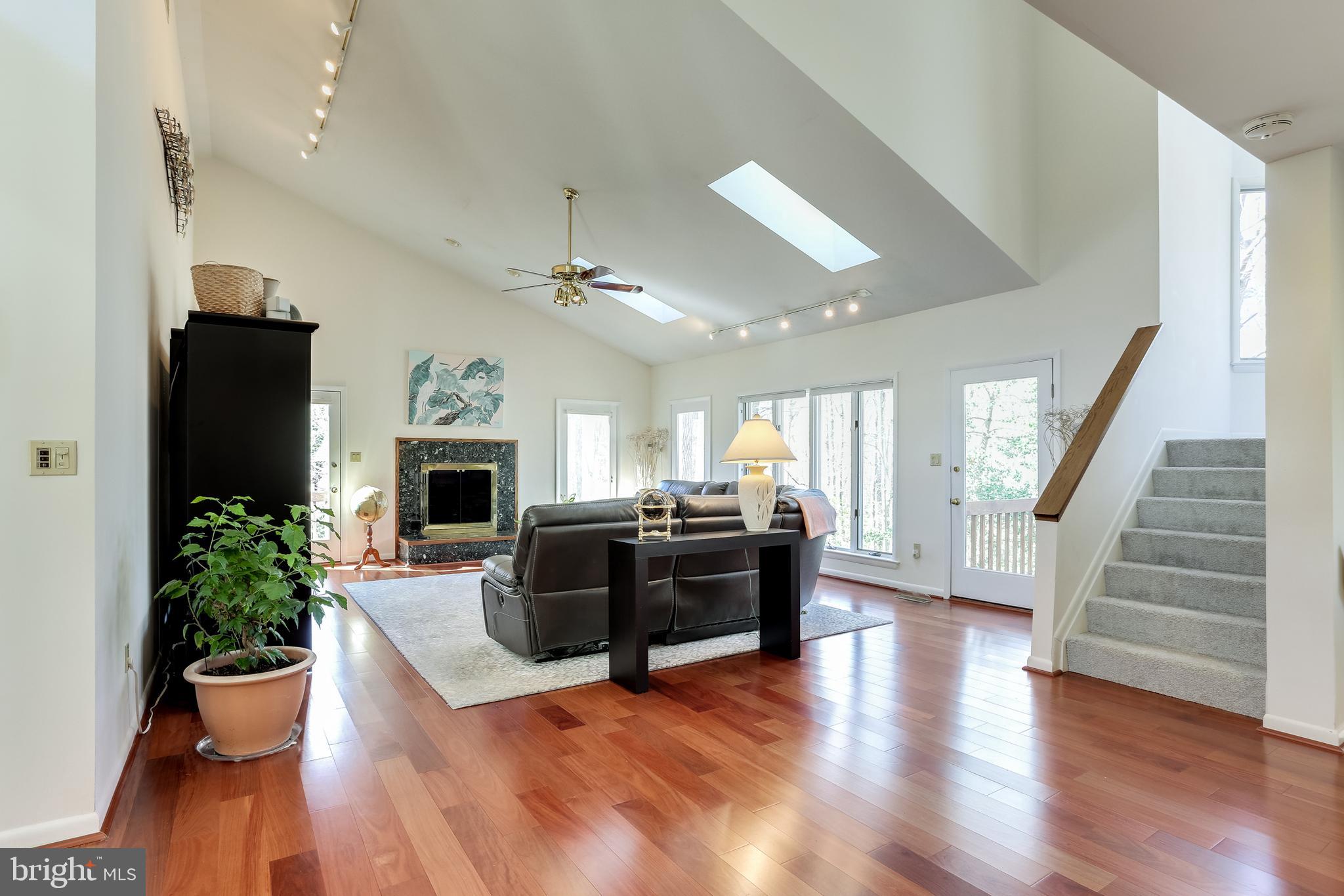 1626 Wyatts Ridge Road Crownsville, MD 21032 - Photo 2 of 40 Living Room with soaring ceilings & fireplace