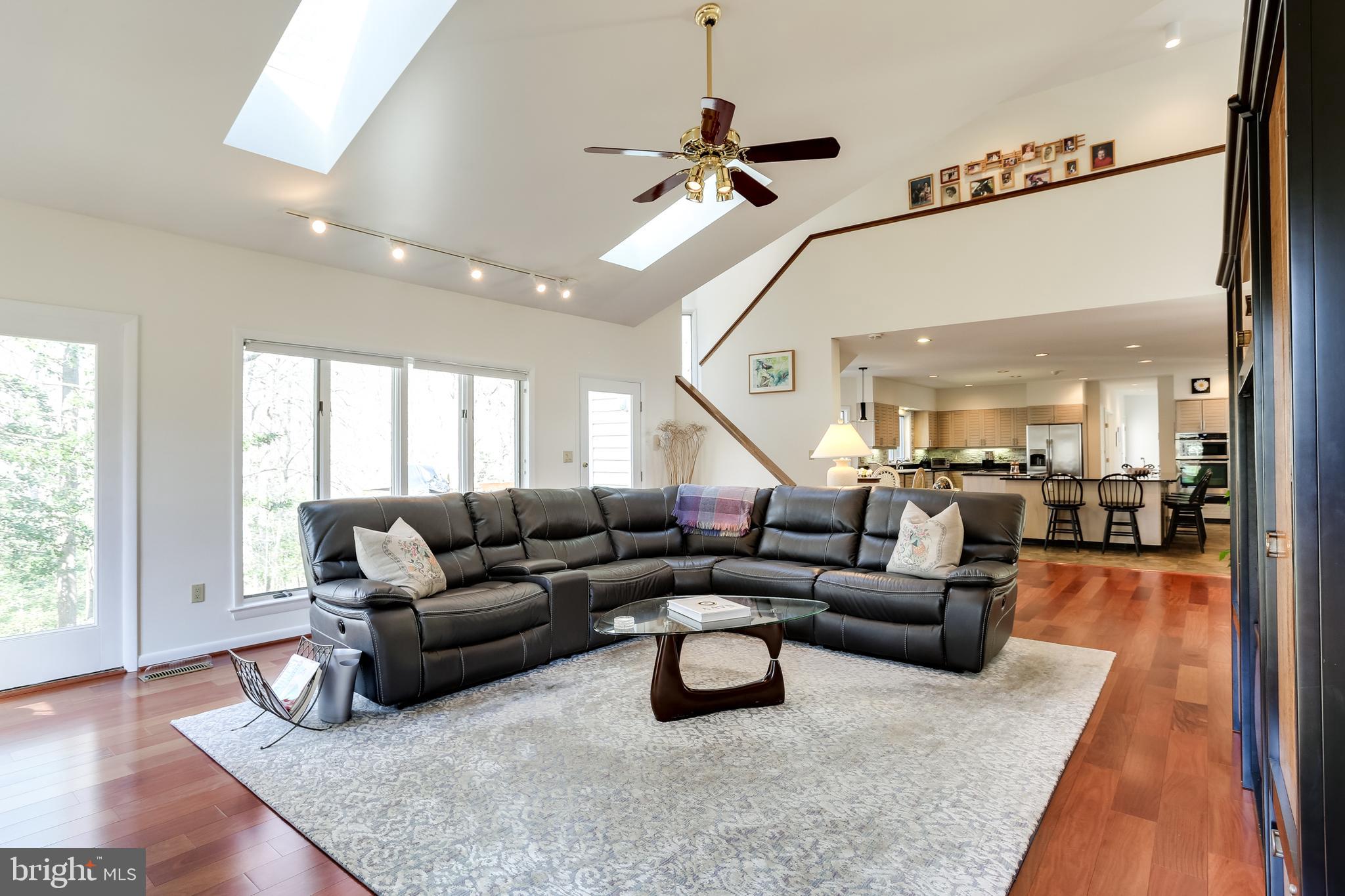 1626 Wyatts Ridge Road Crownsville, MD 21032 - Photo 3 of 40 Living Room with soaring ceilings & fireplace
