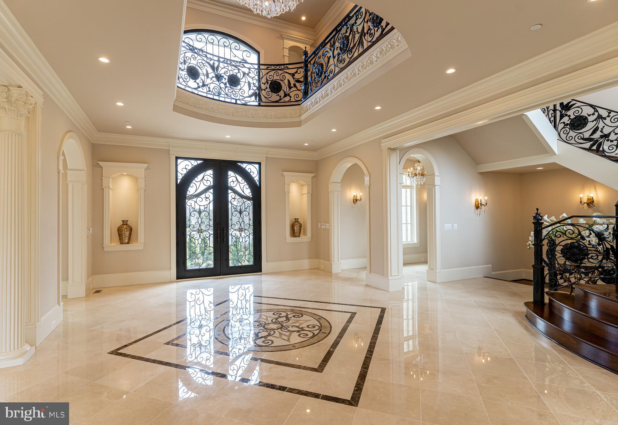 11345 Albermyrtle Road Potomac, MD 20854 - Photo 3 of 53 Hand-forged Wrought Iron Entry Door