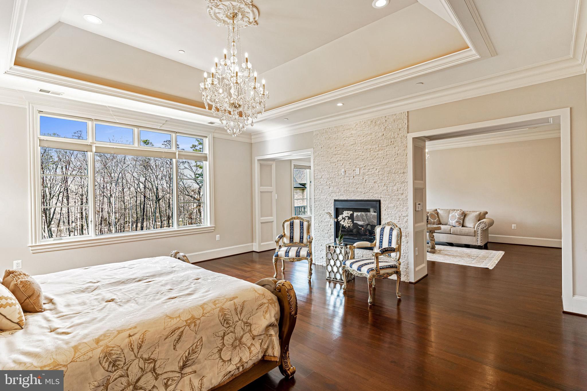 11345 Albermyrtle Road Potomac, MD 20854 - Photo 25 of 53 Owner's Suite w/Dual Pane Gas Fireplace