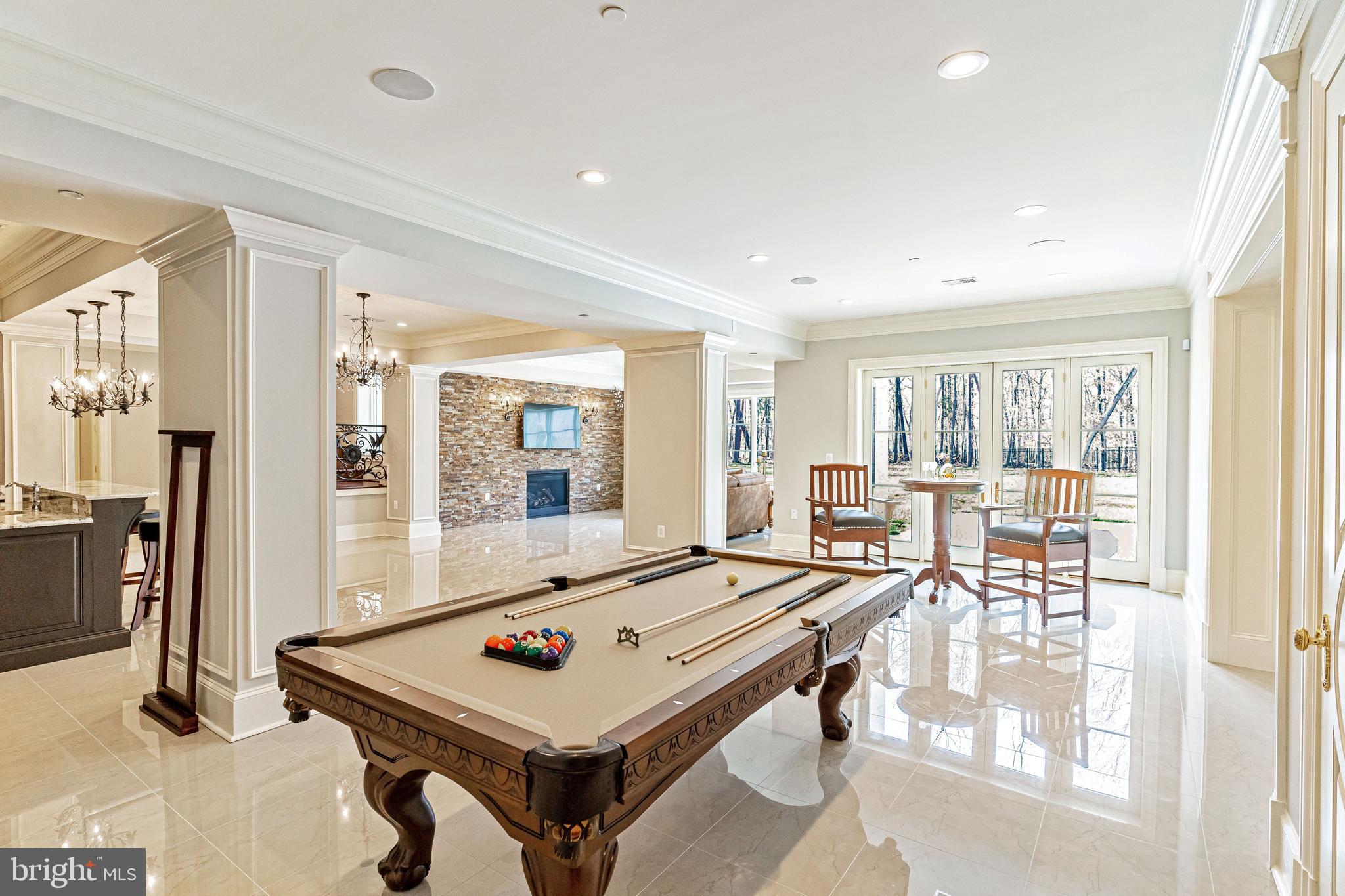 11345 Albermyrtle Road Potomac, MD 20854 - Photo 35 of 53 Walk-out Lower Level Recreation Room