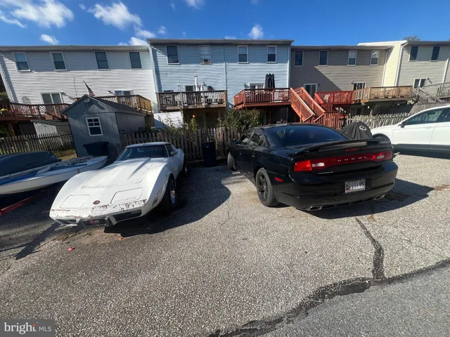 a car parked in garage